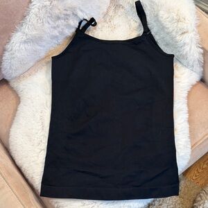 NWOT Black Women's Adjustable Strap Shaping Tank Top